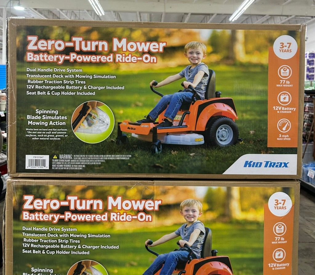 Zero-Turn Mower For Kid’s Battery Powered Ride-On