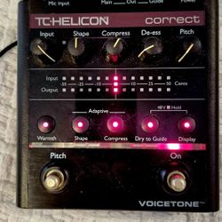 Used TC Helicon VoiceTone Correct Vocal Processor