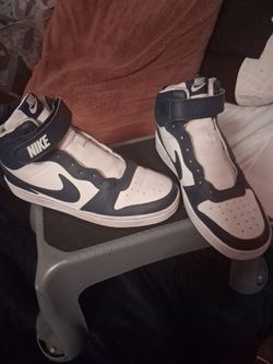 blue n white nikes