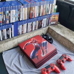 Spider Man Game with New controller as well New 2020 PS4 Pro 1,000GB 1TB all work 100% $280! Firm.