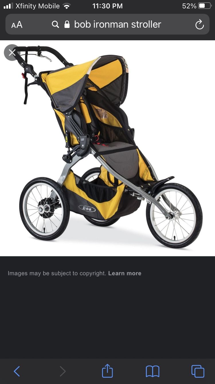 Running bob ironman stroller 