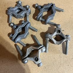 PIPE GROUND CLAMP FITTING NOS #2-8 10 SOL HALEX LI6D-C 1/2-3/4-1