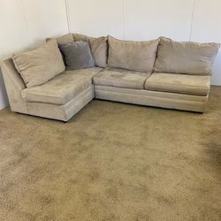 Beige Sectional Couch Sofa *Free Delievry*