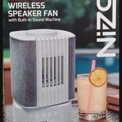 New! Nizoni Mutilfunction USB Wireless Speaker Fan, with Built-in Sound Machine