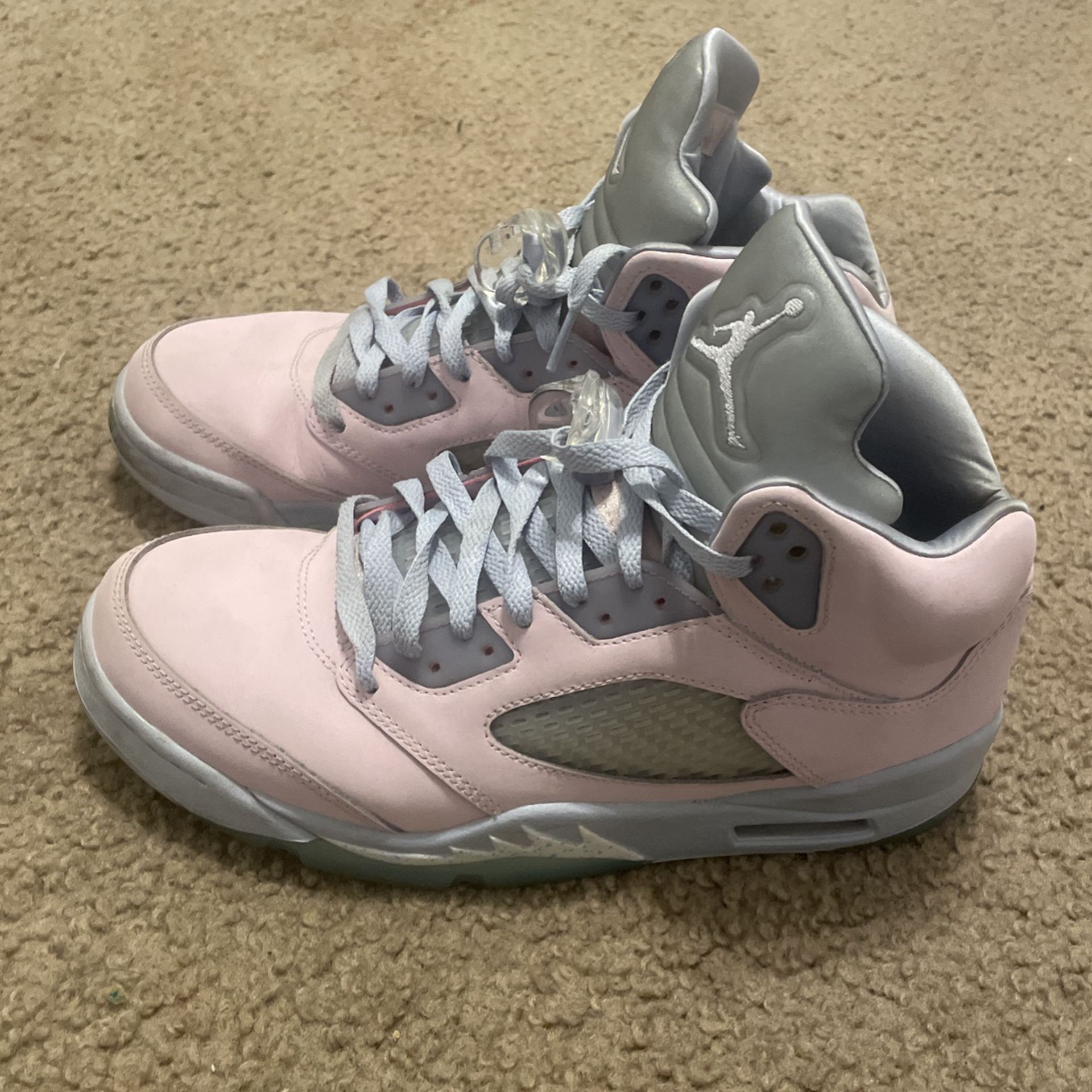 Grey/Pink Reflective Jordans