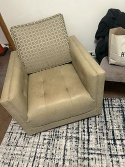 Swivel Leather Chair each $100
