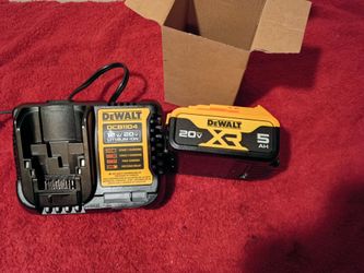 XR 20 VOLT DEWALT 5.0 batería y cargador $100