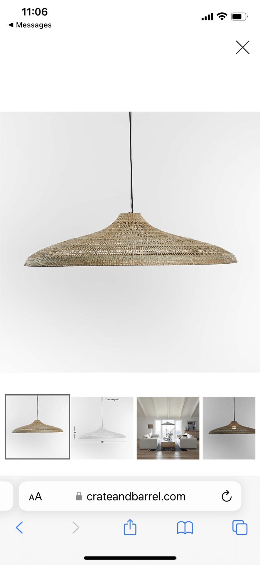 Crate And Barrel Beautiful Pendant