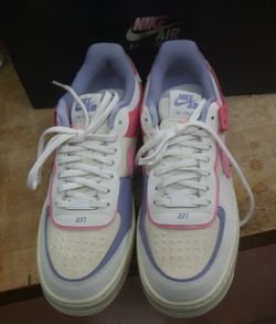 Nike AF1 Shadow Sage Sail Coral DV7449 101 NEW OPEN BOX . BOX WAS OPEN FOR INSPECTION. HAVE A STAIN ON ONE SHOE LOOK AT ALL THE PICTURES. F1.
