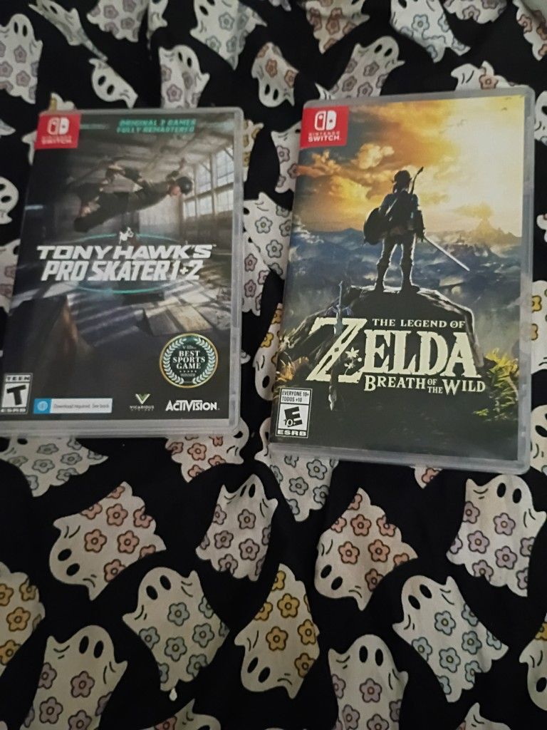 Tony Hawk Proskater And Breath Of The Wild Switch Games