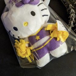 Hello Kitty Cheerleader Plushie Keychain