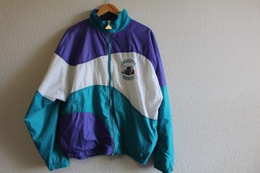 Vintage Apex One Charlotte Hornets Windbreaker Jacket Large