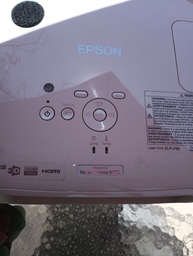 Epson Home Cinema 3020 Projector 