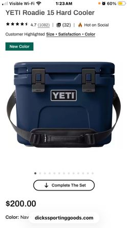 Yeti (15) Roadie Hard Cooler (Navy Blue(