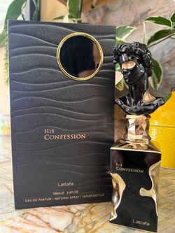 Lattafa “His Confession” Eau de Parfum / Cologne / Perfume / New in open box!