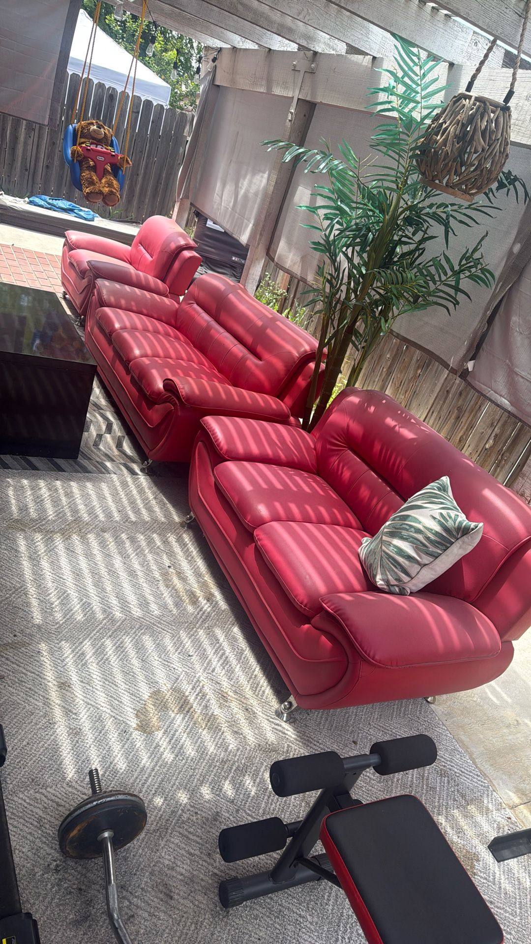Red Couch Set