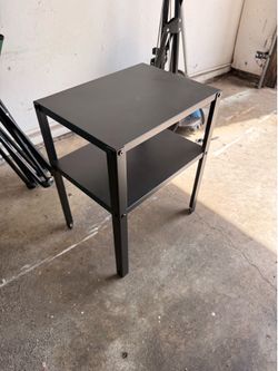 Metal end table