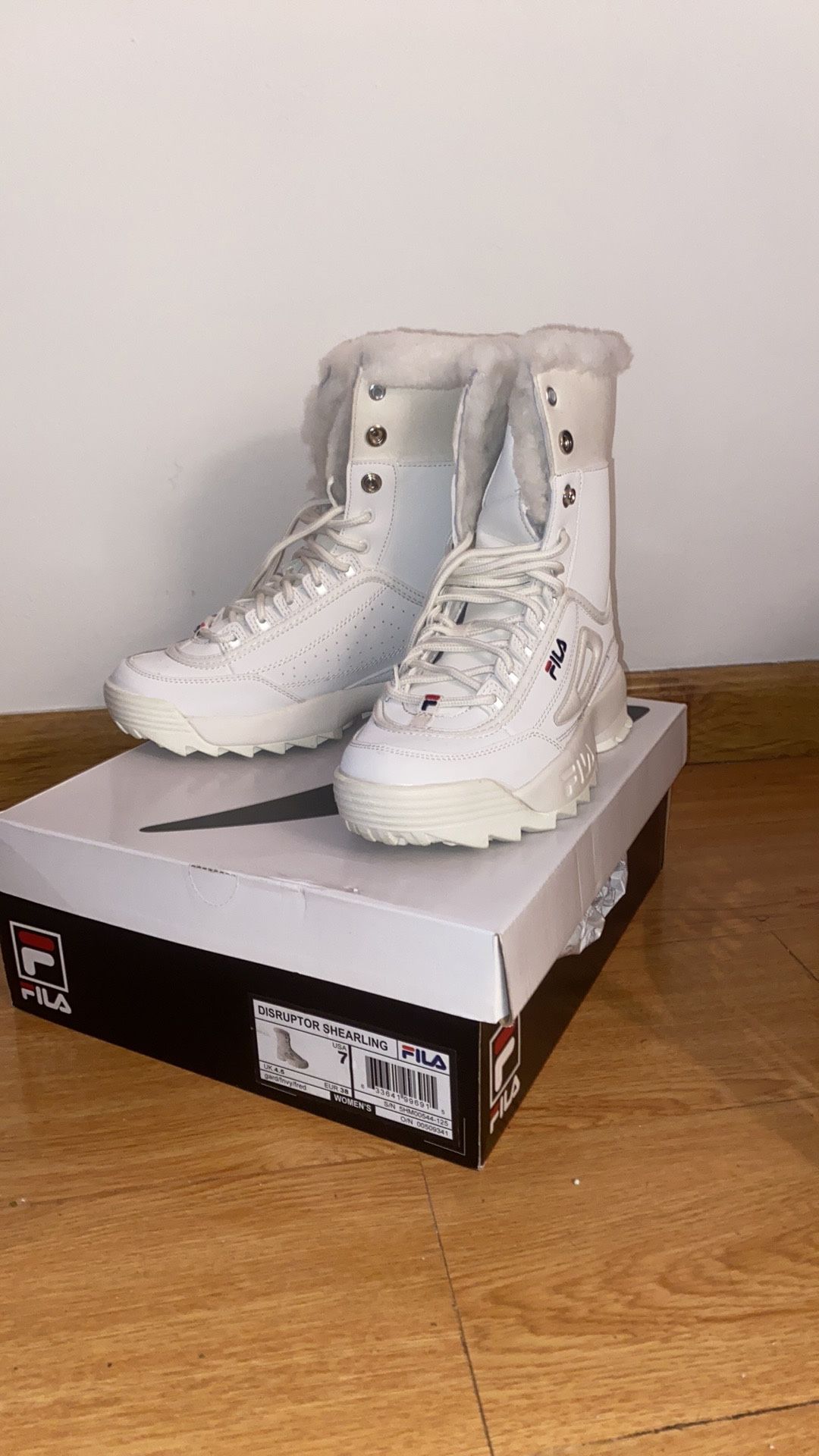 fila shearling boots