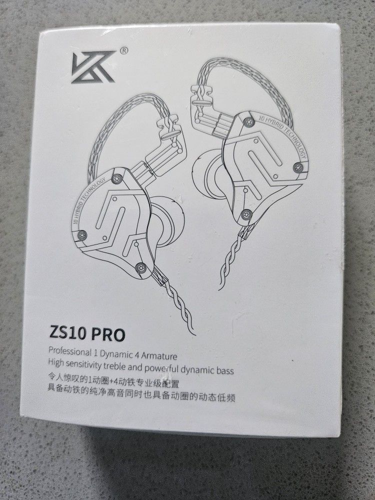 Linsoul KZ ZS10 Pro 4BA+1DD 5 Driver In-Ear Monitor