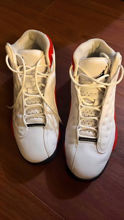 Air Jordan 13 White Red Sneakers