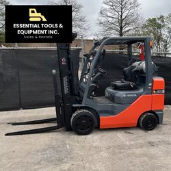 2017 Toyota 8FGCU30 Forklift 6,000lbs Propane LPG Cushion Tires 3-Stage Mast