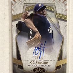 2022 Topps Tier One - Prime Performers Autographs C.C. Sabathia #PPA-CS /99 (AU)