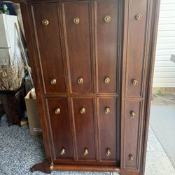 Bedroom Set Dresser Two Side Tables Swivel Mirror 