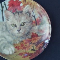 "Forest Cat."  Fine Porcelain Collectors Plate