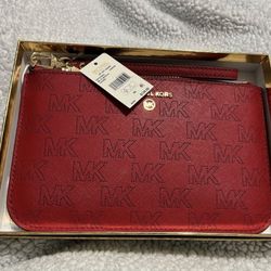 Brand New Michael Kors Red Wristlet