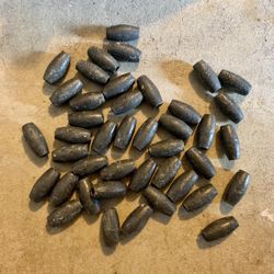 Preowned 42 one ounce lead fishing weights