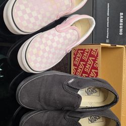 Vans Slip Ons 3.5 & 3 (Kids) 