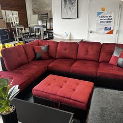 3 Pc New Sectional Set Comes With Ottoman 