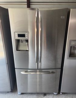 GE Stainless Steel Refrigerator And Freezer