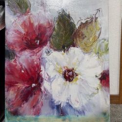 FlowerPainting Canvas Set Of 2