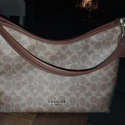 "COACH" Shoulder Bag Lauren Signature Canvas