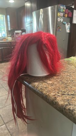 Red Long Costume Wig