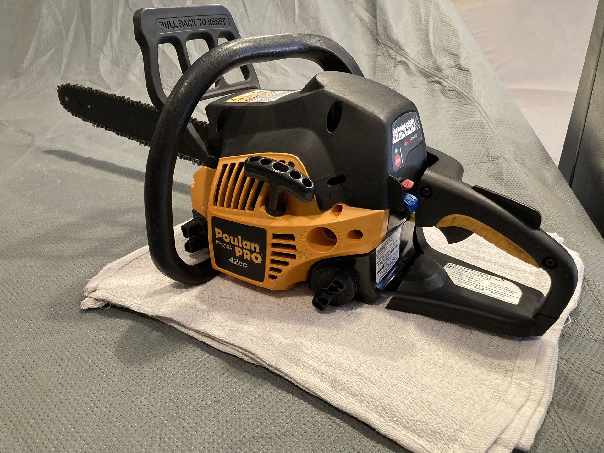 Poulan pro 4218 chainsaw outlet