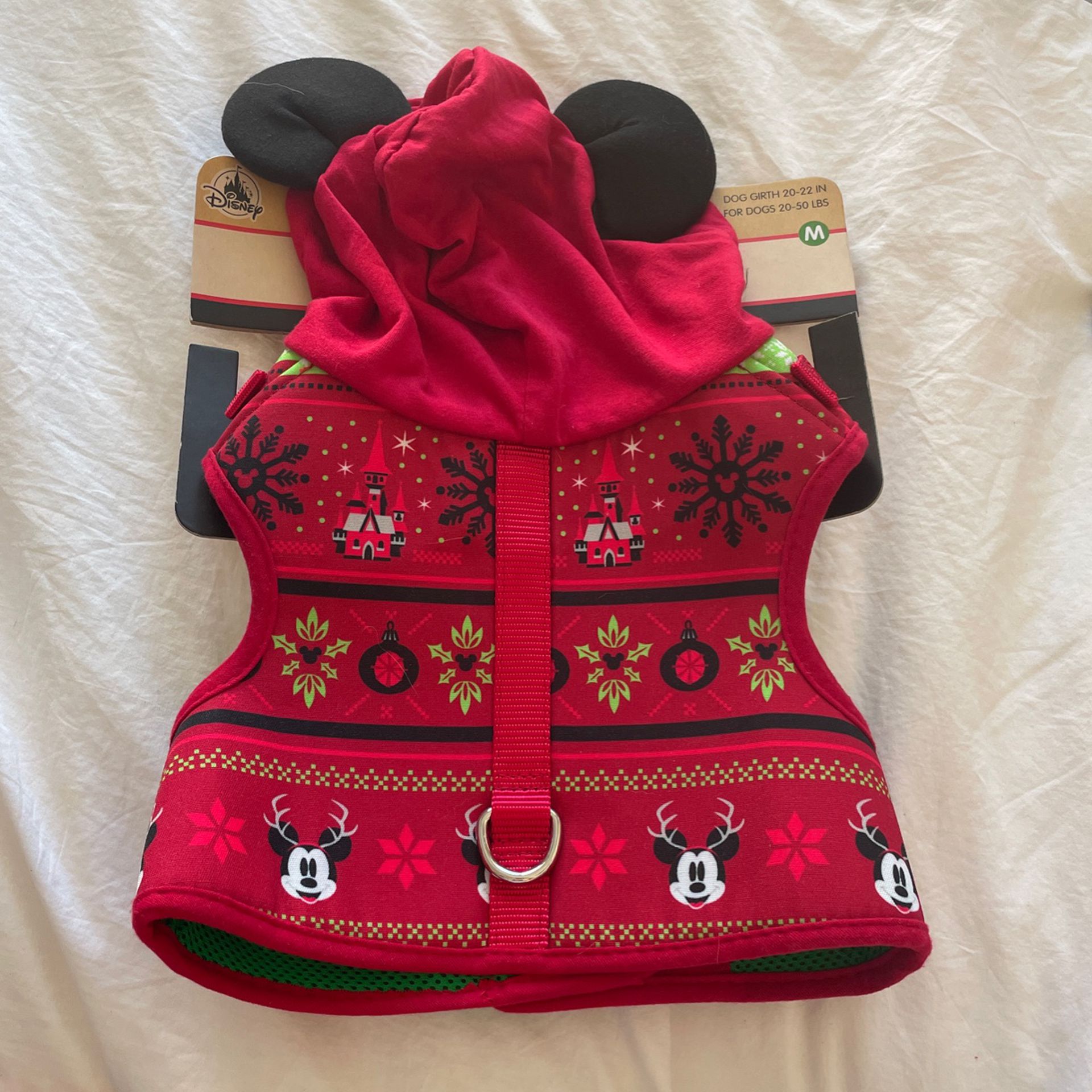 Brand New Christmas Disney Mickey Dog Hareness Sweater Hoodie
