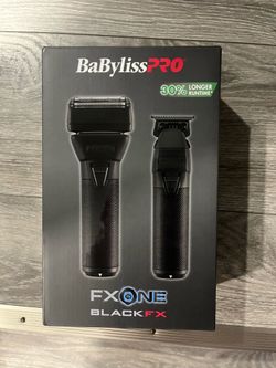 BaBylissPRO FXONE BlackFX Trimmer & Double Foil Shaver Set (FX1FSTMBPK