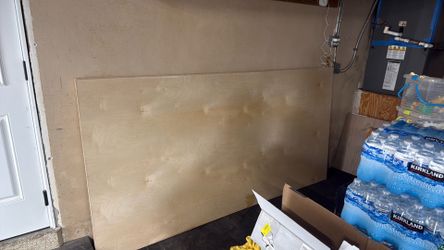 Three-quarter inch birch plywood, perfect condition three sheets