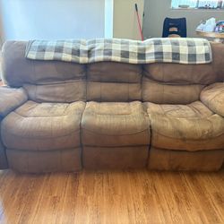 2 Full Size Reclining Couches