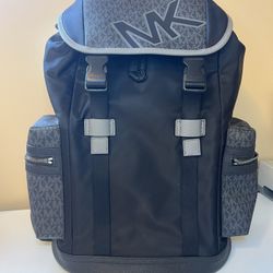Michael Kors Cooper Signature Logo Nylon Backpack 