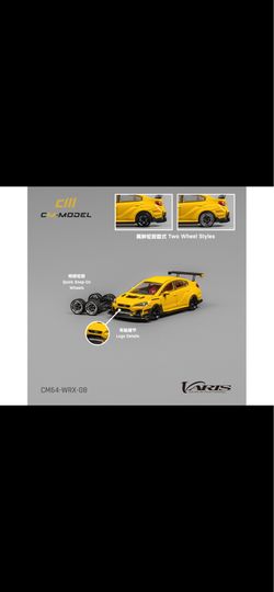 CM Model 1:64 Subaru WRX Varis WideBody 2.0 – Yellow