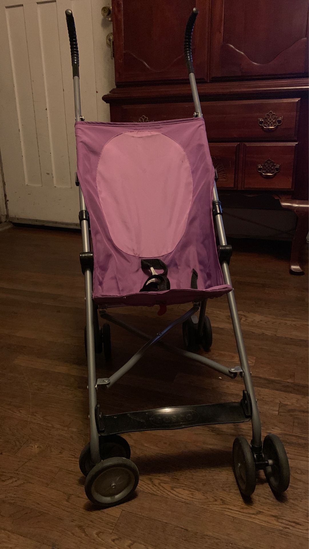 Purple stroller