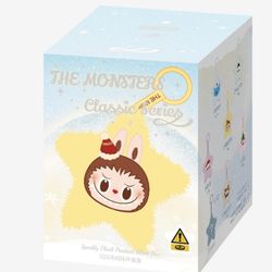 Authentic POP MART Labubu Monster Classic Series Sparkly Plush Pendant Blind Box