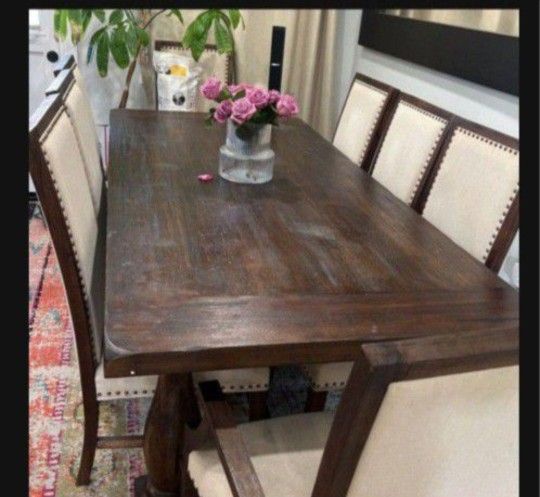 World Market Acacia Dining Table and Chairs