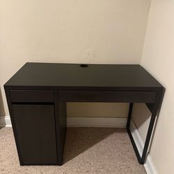 Black Desk with Drawers