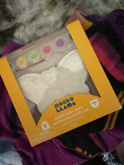 Ceramic Butterfly with Paint