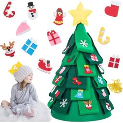 Ogrmar 3.8Ft 3D DIY Felt Christmas Tree Creative Cute