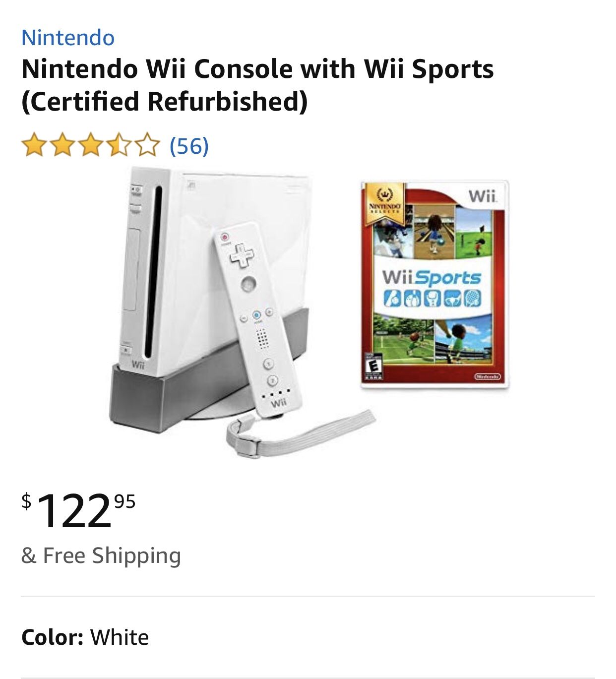 Nintendo Wii Console with Wii Sports